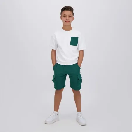 Short cargo garçon en molleton - KONTAKT