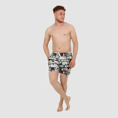 Short de bain homme court imprimé SURFING - KONTAKT