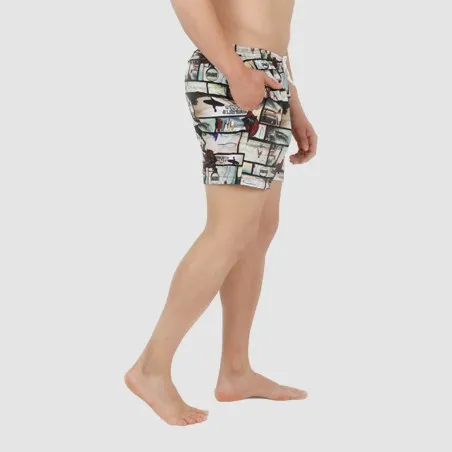Short de bain homme court imprimé SURFING - KONTAKT