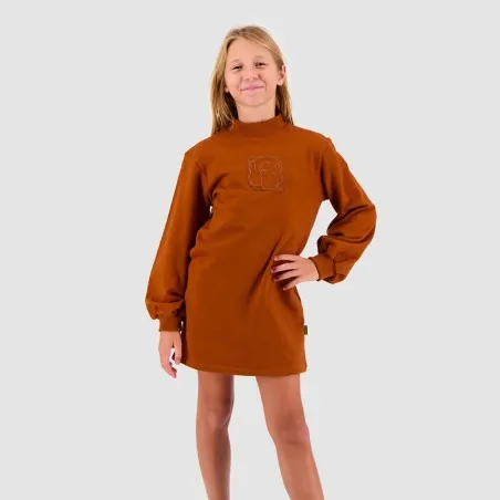 Robe sweat fille col cheminé THE CAMEL - KONTAKT