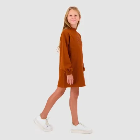 Robe sweat fille col cheminé THE CAMEL - KONTAKT