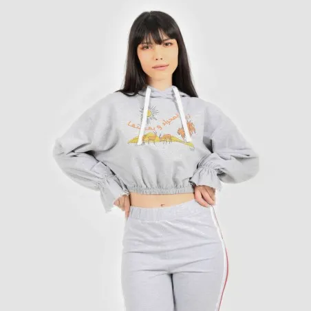 Hoodie femme manches poète - KONTAKT