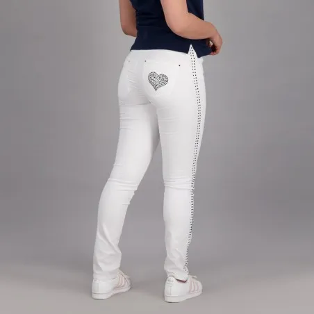 Pantalon slim push-up femme avec strass - KONTAKT