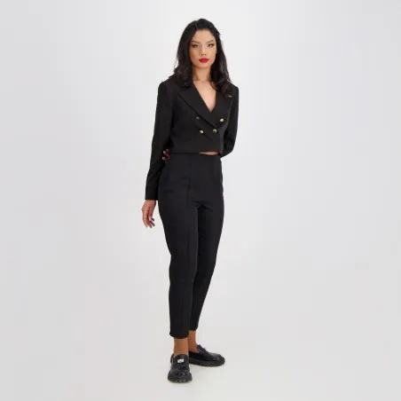 Pantalon tailleur femme taille haute - KONTAKT