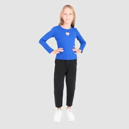 Paperbag jeans fille - KONTAKT