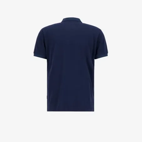 Polo col mao zippé homme manches courtes avec broderie - KONTAKT