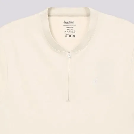 Polo col mao zippé homme manches courtes avec broderie - KONTAKT