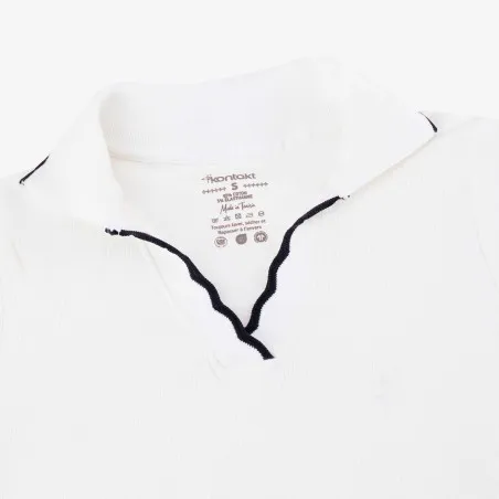 Polo côtelé femme manches courtes - KONTAKT