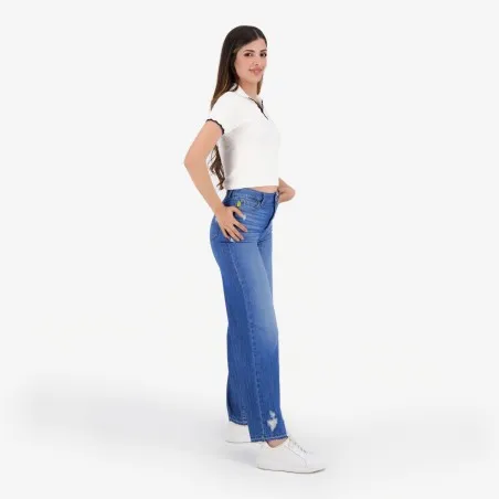 Polo côtelé femme manches courtes - KONTAKT