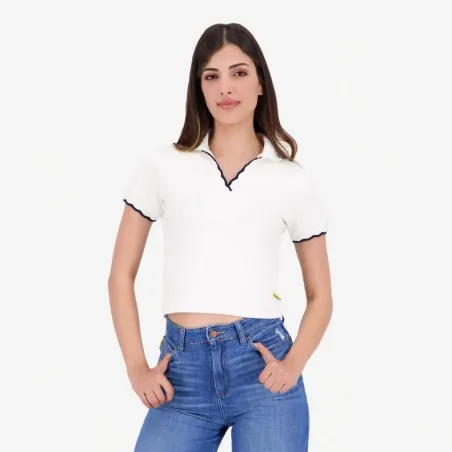 Polo côtelé femme manches courtes - KONTAKT