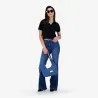 Polo côtelé femme manches courtes - KONTAKT