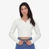 Polo côtelé femme manches longues - KONTAKT