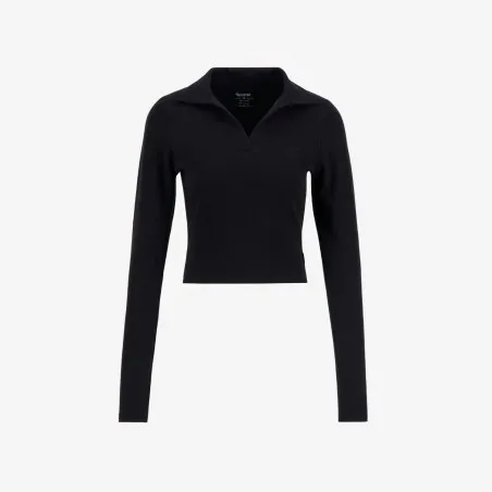 Polo côtelé femme manches longues - KONTAKT