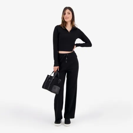 Polo côtelé femme manches longues - KONTAKT