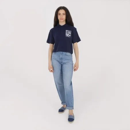 Polo crop femme manches courtes - KONTAKT