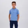 Polo délavé garçon manches courtes avec flamant rose - KONTAKT