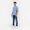 Polo délavé homme manches courtes avec broderie - KONTAKT
