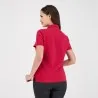 Polo femme manches courtes avec volant et broderie - KONTAKT