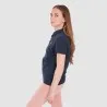 Polo femme manches courtes avec volant et broderie - KONTAKT