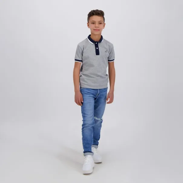 Polo garçon manches courtes avec broderie - KONTAKT