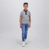 Polo garçon manches courtes avec broderie - KONTAKT
