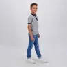 Polo garçon manches courtes avec broderie - KONTAKT