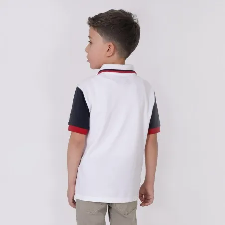 Polo garçon manches courtes avec patch - KONTAKT