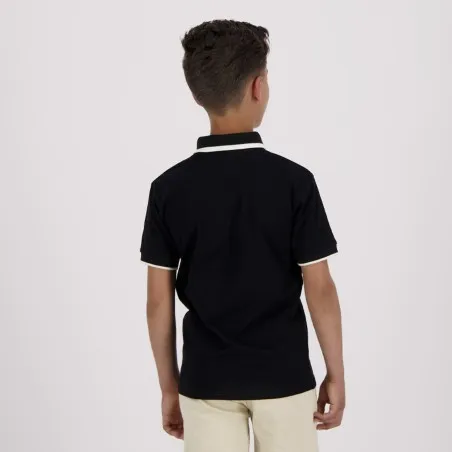 Polo garçon manches courtes en jersey avec broderie - KONTAKT
