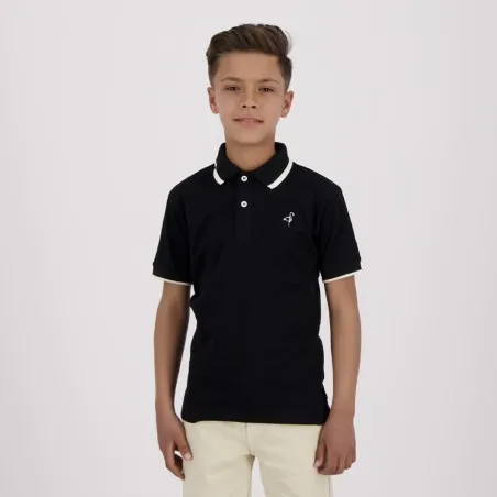 Polo garçon manches courtes en jersey avec broderie - KONTAKT