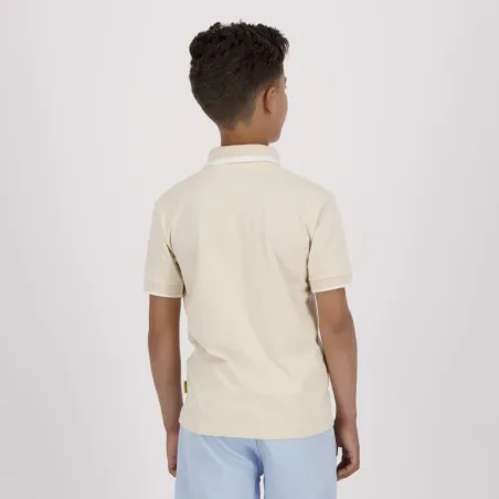 Polo garçon manches courtes en jersey avec broderie - KONTAKT