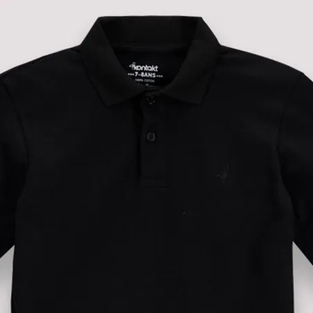 Polo garçon manches longues avec broderie - KONTAKT