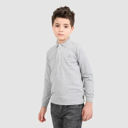Polo garçon manches longues avec broderie - KONTAKT