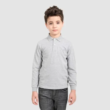 Polo garçon manches longues avec broderie - KONTAKT