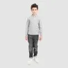 Polo garçon manches longues avec broderie - KONTAKT
