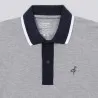 Polo homme manches courtes avec broderie et patte contrasté - KONTAKT
