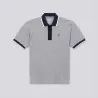 Polo homme manches courtes avec broderie et patte contrasté - KONTAKT
