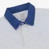 Polo homme manches courtes avec col en denim - KONTAKT
