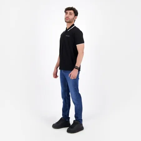 Polo homme manches courtes avec poche passepoilée - KONTAKT