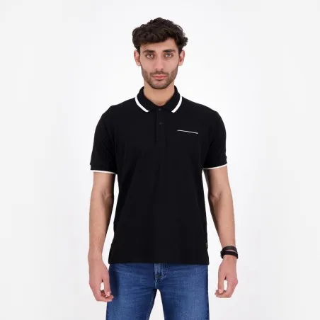 Polo homme manches courtes avec poche passepoilée - KONTAKT