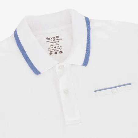 Polo homme manches courtes avec poche passepoilée - KONTAKT