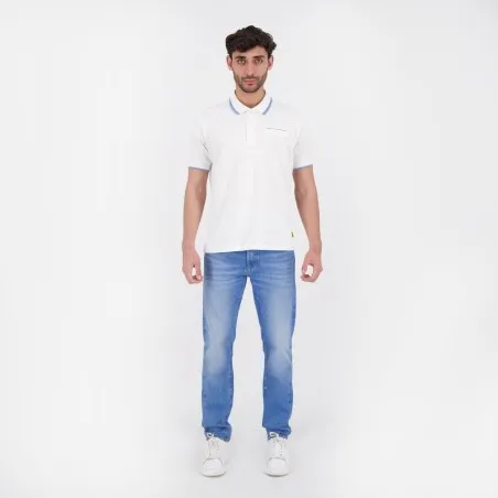 Polo homme manches courtes avec poche passepoilée - KONTAKT