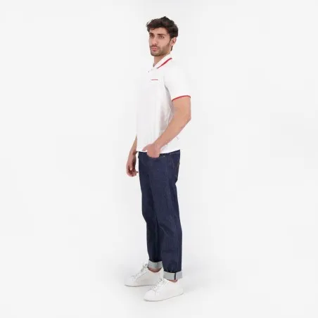Polo homme manches courtes avec poche passpoilée - KONTAKT