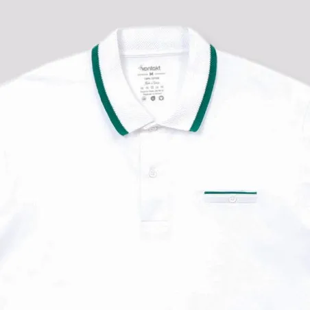 Polo homme manches courtes avec poche passpoilée - KONTAKT