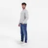 Polo homme manches longues avec poche passepoilée - KONTAKT