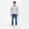 Polo homme manches longues avec poche passepoilée - KONTAKT