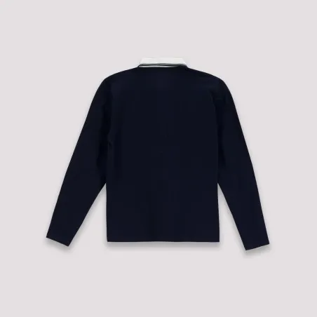 Polo homme manches longues avec poche passepoilée - KONTAKT