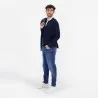 Polo homme manches longues avec poche passepoilée - KONTAKT
