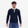 Polo homme manches longues avec poche passepoilée - KONTAKT