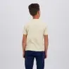 Polo zippé garçon manches courtes col mao avec broderie - KONTAKT