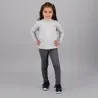 Pull col cheminée fille manches longues en jersey avec broderie - KONTAKT